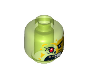LEGO Vert clair transparent Adam Acid Minifigure Diriger (Goujon solide encastré) (3626 / 18209)