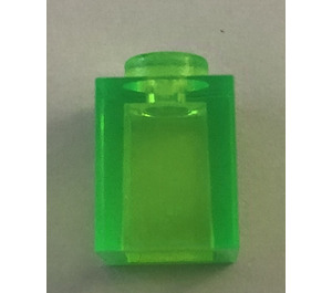 LEGO Transparent Bright Green Brick 1 x 1 (3005 / 30071)