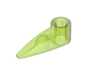 LEGO Transparent Bright Green Claw with Axle Hole (Bionicle Eye) (41669 / 48267)