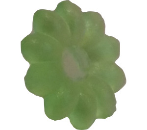 LEGO Transparent Bright Green Clikits Daisy Small with 10 Petals (45456 / 46282)