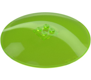 LEGO Verde brillante transparente Dish 10 x 10 (Espigas sólidas) (35326 / 51373)