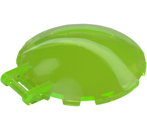 LEGO Verde brillante transparente Dish 6 x 6 con Asa (18675 / 35173)