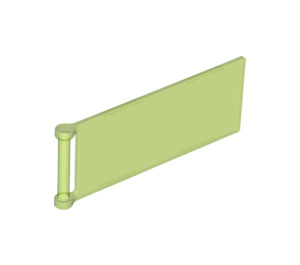 LEGO Transparent Bright Green Flag 7 x 3 with Rod (30292 / 72154)