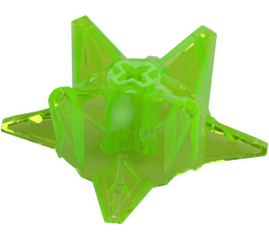 LEGO Transparent Bright Green Half Spike Ball (98578)