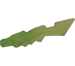 LEGO Transparent Bright Green Ice Sword with Marbled White (11439 / 21548)