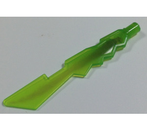 LEGO Transparent Bright Green Ice Sword with Transparent Black Center (11439)