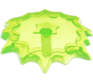 LEGO Transparent Bright Green Large Power Burst Shield