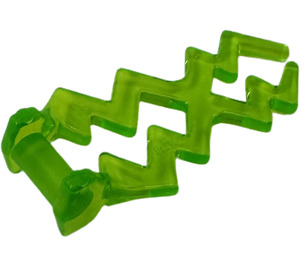 LEGO Vert Clair Transparent Lightning Bolt (Double) (28555 / 59233)