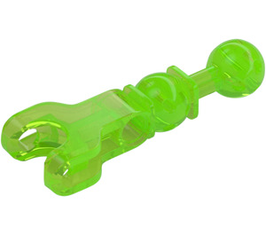 LEGO Transparent Bright Green Medium Ball Joint with Ball Socket and Beam (90608)