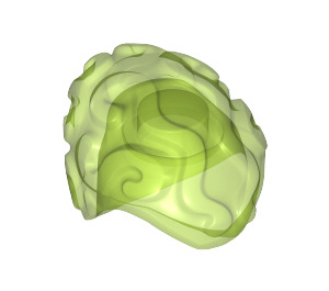 LEGO Transparent Bright Green Minifigure Brain (95200)