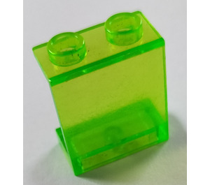 LEGO Transparent Bright Green Panel 1 x 2 x 2 without Side Supports, Hollow Studs (4864 / 6268)