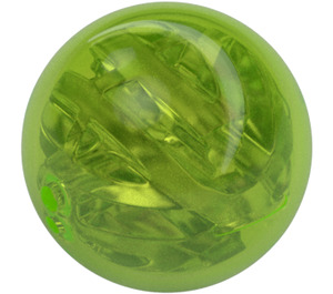 LEGO Transparent Bright Green Plastic Ball with Transparent Inner Ball (92534)