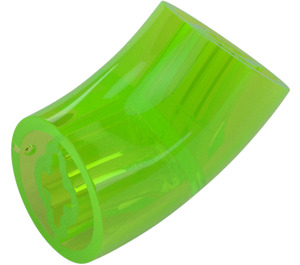 LEGO Vert Clair Transparent Rond Brique avec Elbow (Plus court) (1986 / 65473)