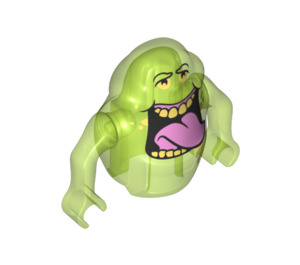 LEGO Transparant Fel groen Slimer Minifiguur