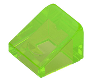 LEGO Transparentní světle zelená Sklon 1 x 1 (31°) (50746 / 54200)