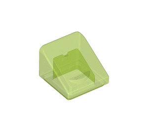 LEGO Vert clair transparent Pente 1 x 1 (31°) (50746 / 54200)