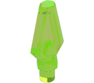 LEGO Verde brillante transparente Lanza Cabeza Tip (27257)