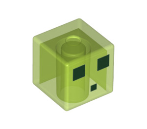 LEGO Transparentes helles Grün Platz Minifigure Kopf mit Slime Gesicht (31580 / 76972)