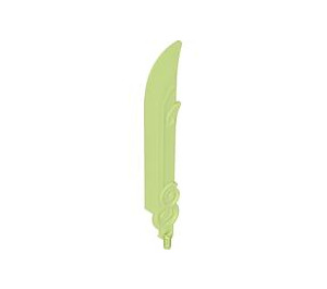 LEGO Transparent Bright Green Weapon with Axle (2601)