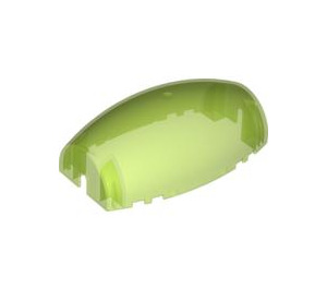 LEGO Vert Clair Transparent Pare-brise 10 x 4 x 3 avec découpe fendue (50986)