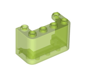 LEGO Transparentes helles Grün Windschutzscheibe 2 x 4 x 2 (4594 / 35160)