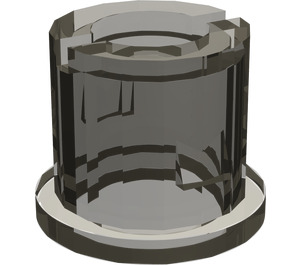 LEGO Transparent Brown Black Cylinder Cap for Damper Shock Absorber (32182)