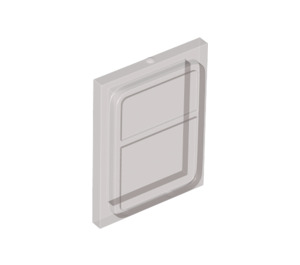 LEGO Transparentes Braunschwarz Glas for Zug Tür mit Lippe auf allen Seiten (35157)
