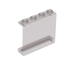 LEGO Transparentes Braunschwarz Paneel 1 x 4 x 3 ohne seitliche Stützen, hohle Noppen (4215 / 30007)