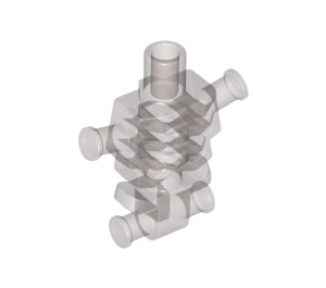 LEGO Transparent Marron Noir Squelette Torse Épais Ribs (29980 / 93060)