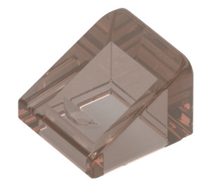 LEGO Transparent Brown Black Slope 1 x 1 (31°) (50746 / 54200)