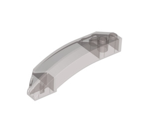LEGO Transparent Brown Black Wedge Curved 3 x 8 x 2 Right (41749 / 42019)