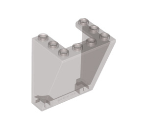 LEGO Transparent Brown Black Windscreen 3 x 4 x 4 Inverted with Rounded Top Edges (35306 / 72475)