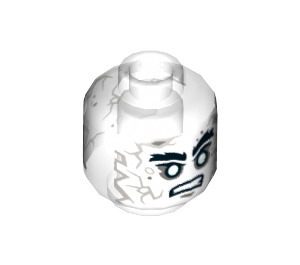 LEGO Transparent Captain Salazar Minifigure Head (Recessed Solid Stud) (3626 / 33923)