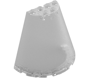 LEGO Transparent Cone 8 x 4 x 6 Half (47543 / 48310)