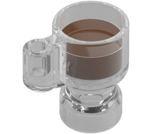 LEGO Transparent Cup with Brown Drink (68495)