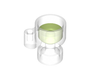 LEGO Transparant Cup met Transparant Green Drink (68495)