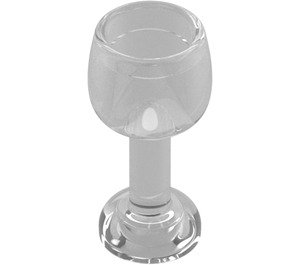 LEGO Transparent Böjd Glas med Stem (33061)