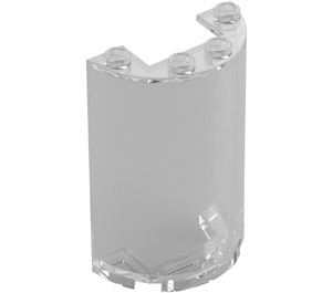 LEGO Transparent Cylinder 2 x 4 x 5 Half (35313 / 85941)