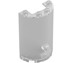 LEGO Transparent Cylinder 2 x 4 x 5 Half (35313 / 85941)