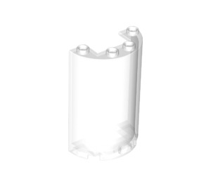 LEGO Transparent Cylinder 2 x 4 x 5 Half (35313 / 85941)