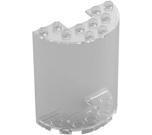 LEGO Transparent Cylinder 3 x 6 x 6 Half (35347 / 87926)