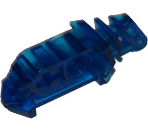 LEGO Transparent Dark Blue Connector Block Toa Metru Eye/Brain Stalk (47313)