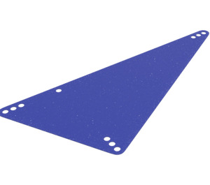 LEGO Transparent Dark Blue Design and Technology Panel,  Large Triangle with "1" (77861)