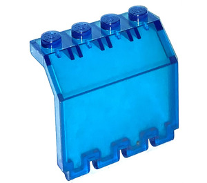LEGO Transparent Dark Blue Hinge Panel 2 x 4 x 3.3 (2582)