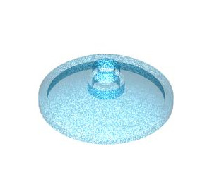 LEGO Opale Bleu Foncé Transparente Dish 3 x 3 (35268 / 43898)
