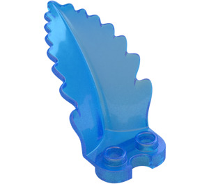 LEGO Bleu Opale Foncé Transparent Feuille 3 x 4 x 2.3 Incurvé Upright  (5151)