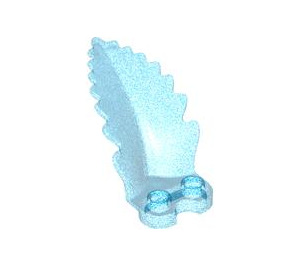 LEGO Transparent Dark Blue Opal Leaf - Upwards 3 x 4 x 2.3 (5151)