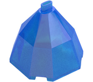 LEGO Transparent Dark Blue Opal Skirt with Hip (80336)