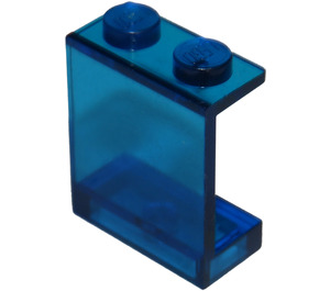 LEGO Bleu foncé transparent Panneau 1 x 2 x 2 sans supports latéraux, tenons pleins (4864)