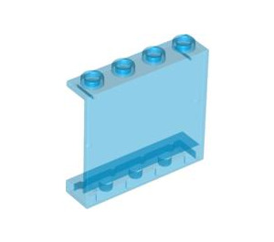 LEGO Transparant Donkerblauw Paneel 1 x 4 x 3 zonder zijsteunen, holle noppen (4215 / 30007)